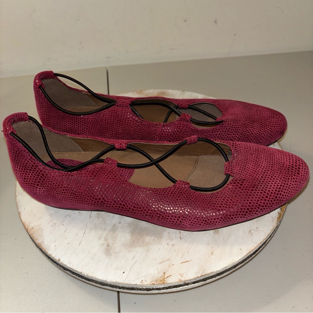 Earthies Flat Shoes Size 10M Burgundy Women - Picture 3 of 11